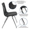 Flash Furniture Advantage Black Student Stack School Chair, 18" ADV-SSC-18BLK
